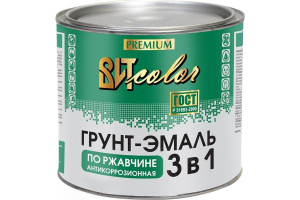 VitColor грунт-эмаль 3в1 Черная 1,8 кг