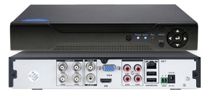Видеорегистратор гибридный Ps-Link A2104HN на 4 канала