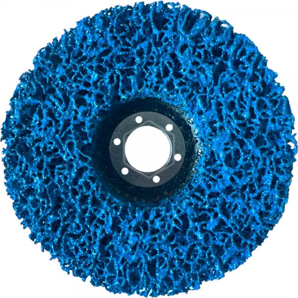 Круг зачистной полимерный для УШМ синий 125x22.2мм, Derzhi (1/100) 46125-02