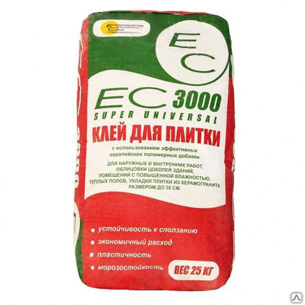 Клей плиточный ЕС 3000 25кг